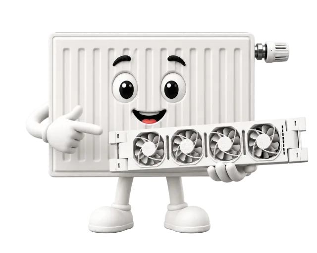 Heatfan radiatorventilator mascotte